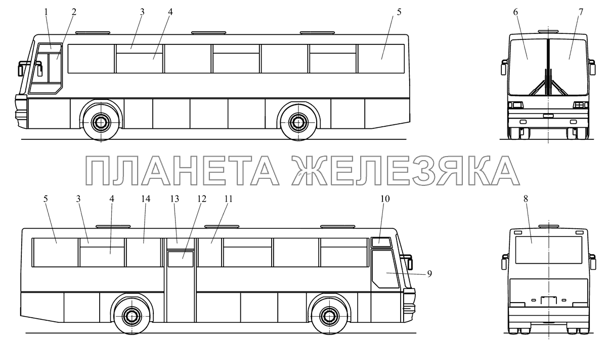 Остекление МАЗ 152 МАЗ-152 (2011)